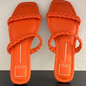 Dolce Vita Orange Braided Women's Sandals